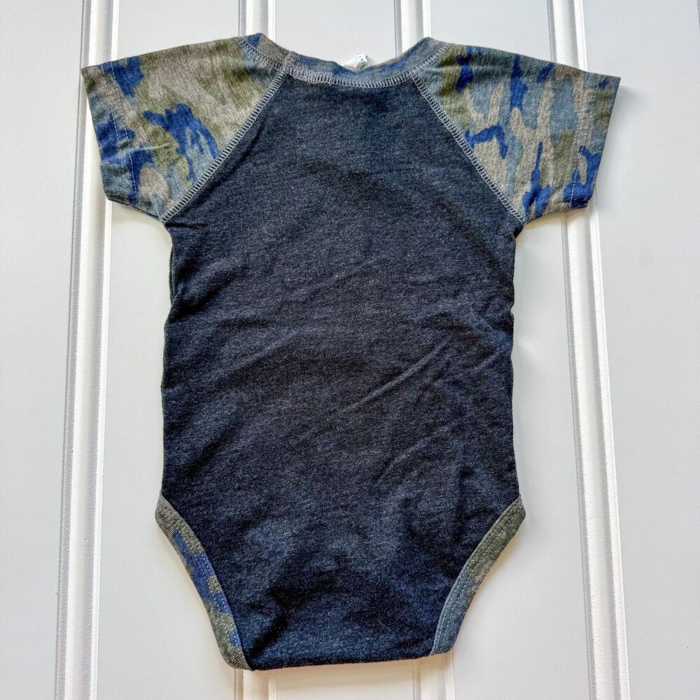4/$10 - Rabbit Skins “Little Brother” Camo Baby Onesie Bodysuit - Picture 5 of 5